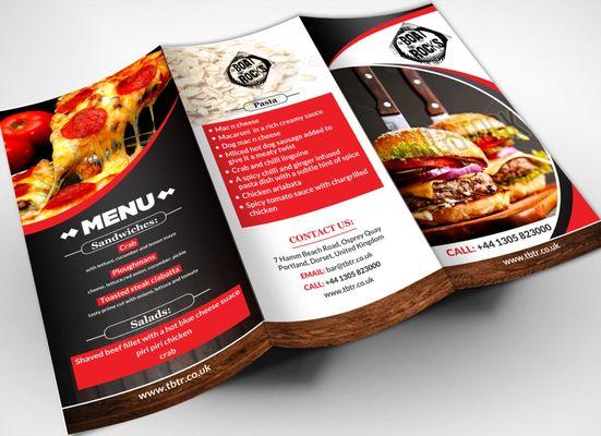 menus printing, full color menu printing, fast food menus printing, menus design