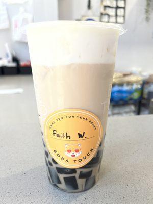 Classic with cream, boba, jelly