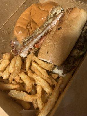 Philly cheese steak sandwich, Maple chicken sandwich