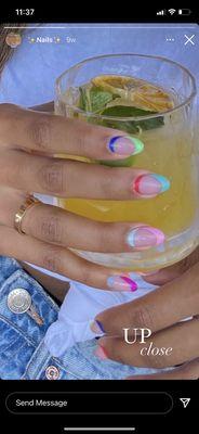 Colorful nails