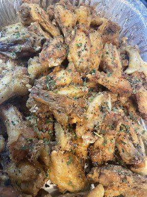 Dry lemon pepper wings