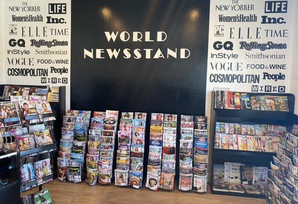 4 daily newspapers and over 300 popular magazine titles to choose from.