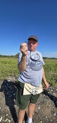 My husband with one of his many treasures!