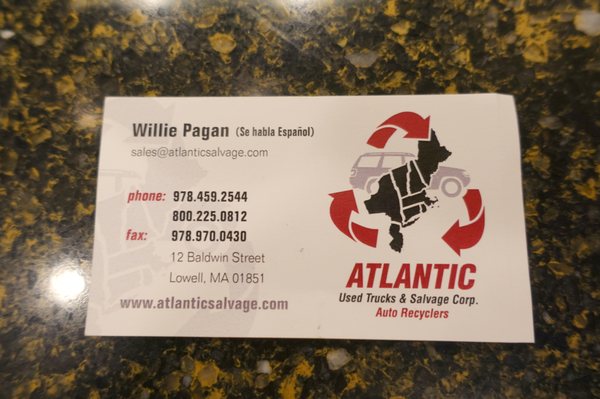 Atlantic Used Auto Parts.