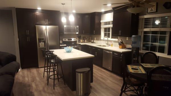 Antonio installed Kitchen and Flooring