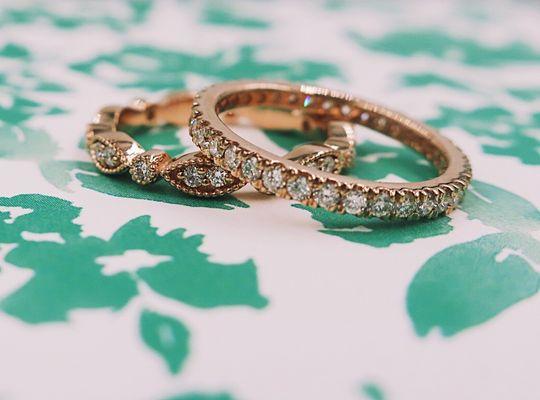 Rose Gold Eternity Bands