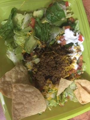 Signature Taco Salad..pretty gross.