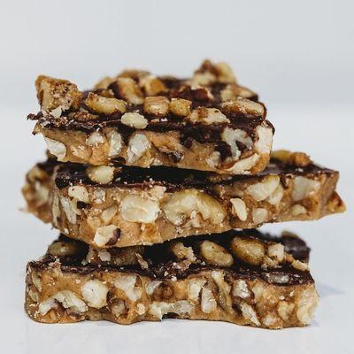 Bourbon Walnut and Dark Chocolate Toffee