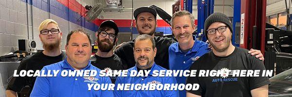 Locally owned same day service right in your neighborhood! We believe you have the right to know everything your car needs bu...