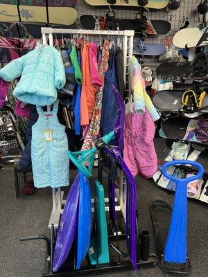 Winter Gear and clothing for outdoor fun.