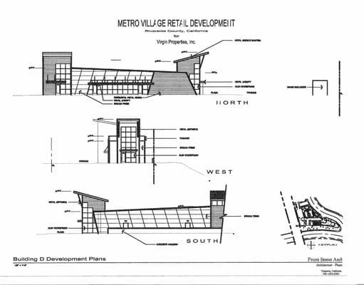 A 10,,000 retail center - Entitlement Conceptuals.
 Riverside, CA