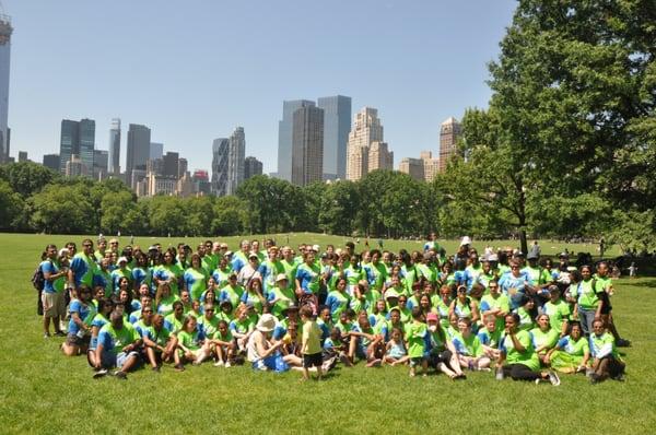 Employees raising money in NYC for YAI.org