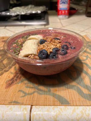 Acai Bowl, a large serving of deliciousness