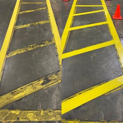 Parking lot and safety line painting services