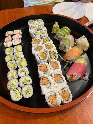 Party Tray 1 - Rainbow Roll and 6 Chef-Selected Rolls