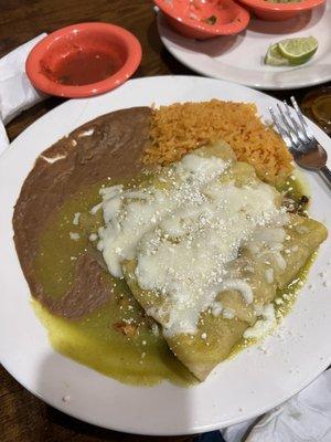 Shrimp enchiladas