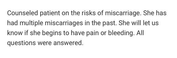 None of my tests suggested a miscarriage. I informed the dr that the dates maybe wrong. He still said wait for me to miscarry.