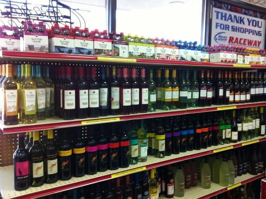 Nice wines and beer selections, also carry imports and craft beer.