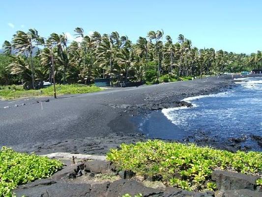 Or relax on one of a kind black sand beaches