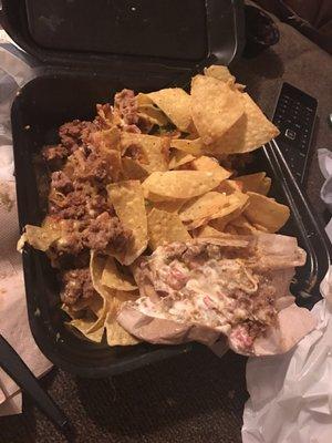 Check your order before leaving. I asked for extra meat, not extra chips. Hardly any meat in my beef burrito.