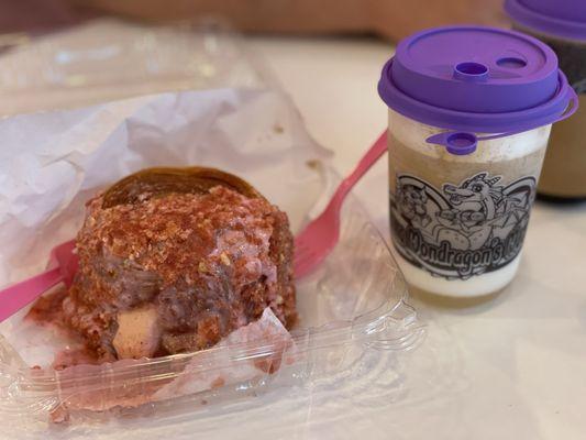 Strawberry Shortcake Croissant & Pumpkin Spice Latte