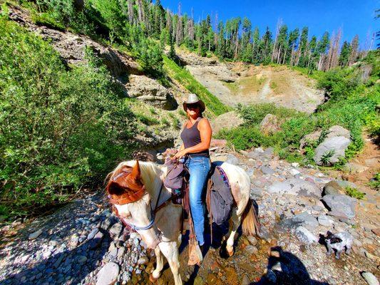 Exploring the wilderness on horseback is always a great way to spend a day!