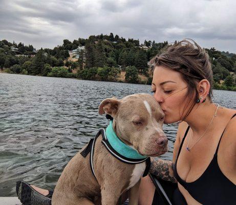 Missy's first time paddleboarding!