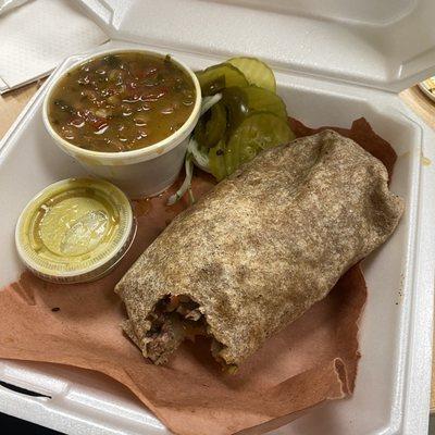 Mexican Brisket Burrito