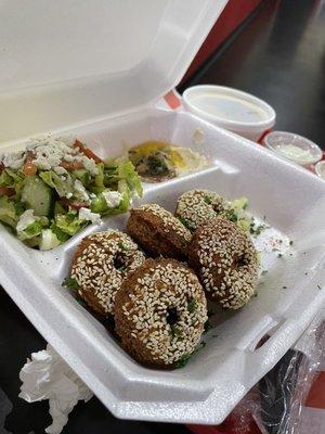 Falafel plate.