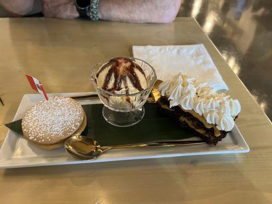 Lucuma Experience dessert sampler - excellent choice for 2 to try every dessert!