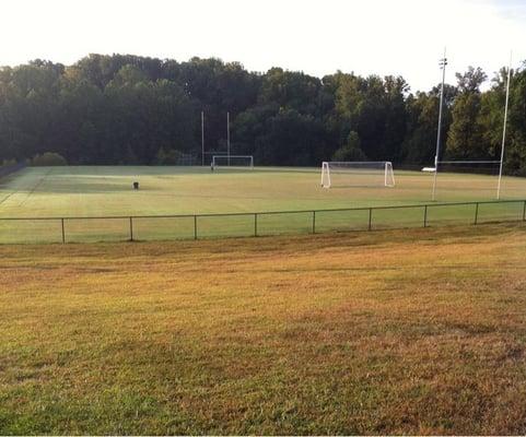 Soccer / football fields near field house