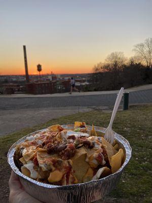 Nachos Destructo with seitan