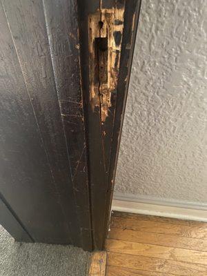 Broken Front door never fixed