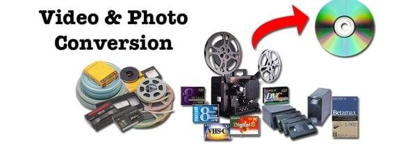 We do photo and video conversion. Convert and save your old media.