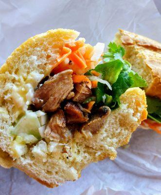 Grilled pork bahn mi