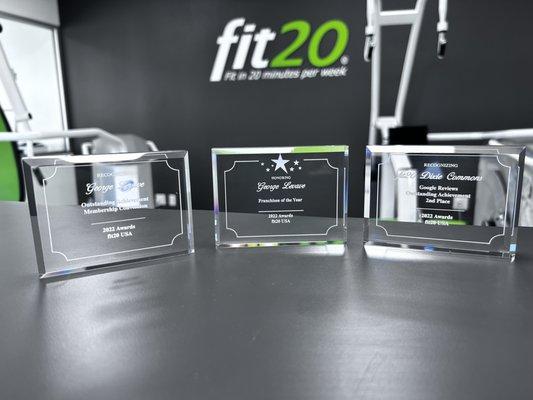 Collected 3 Awards from USA Annual fit20 Awards