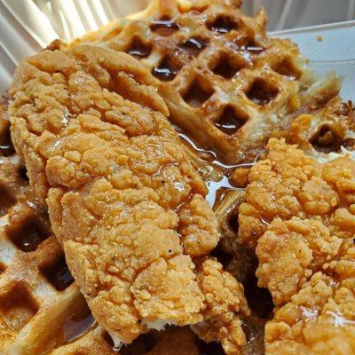 Chicken and waffles