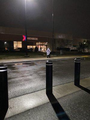 Rainy night at dan Daniels distribution center