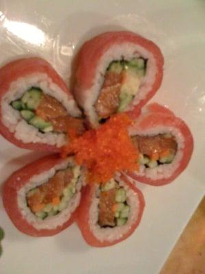 the yelp roll!  (cherry blossom roll...)