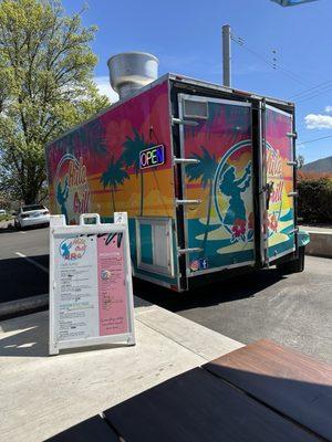 One of the food trucks.