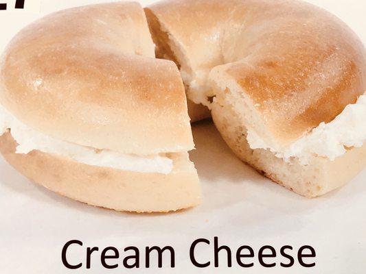 Cream cheese bagel