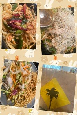 1-23-23 prices keep climbing; lunch:  Thai crunch salad & kun pao spaghetti $40+