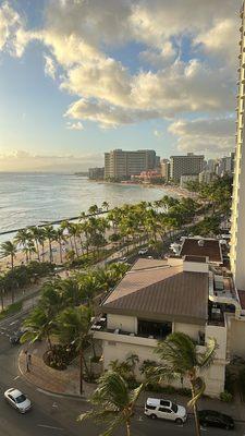 Ocean View Room. Great views of Waikiki strip.