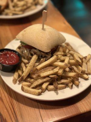 Smoked mushroom sandwich