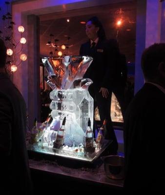 Vodka ice luge