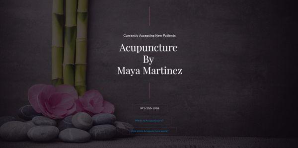 Acupuncture By Maya Martinez