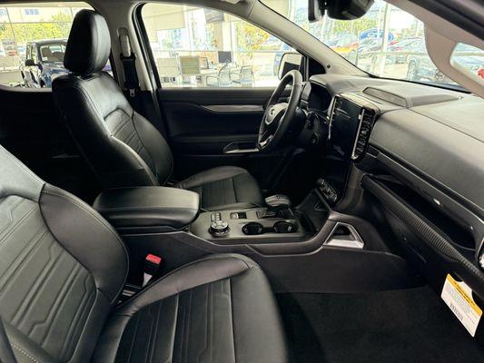 Interior of the Ford Ranger Lariat