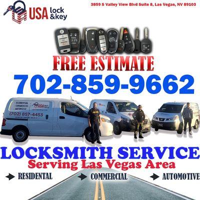 All LOCKSMITH SERVICES : 
CALL OR TEXT NOW FOR FREE ESTIMATES