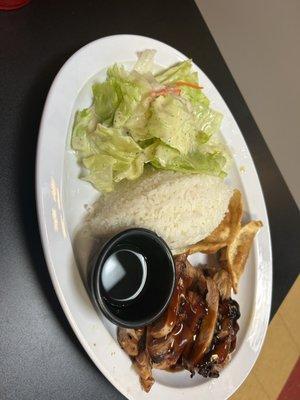 Teriyaki Chicken & L1. Chicken Teriyaki and 2 Piece Gyoza Lunch Special