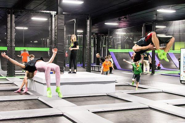 Open Jump in Trampoline Park